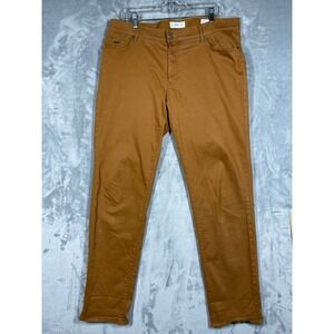 Brax Mens Cadiz Straight Leg Pants Tobacco Brown Cotton Stretch 38/34 81-3507/65